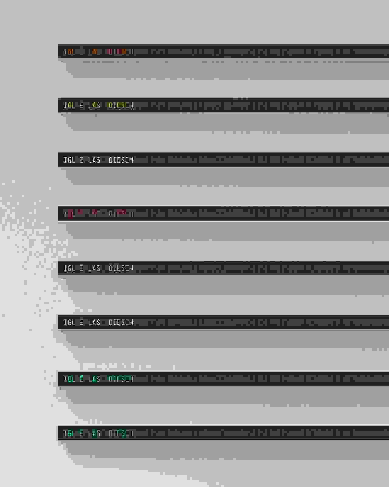 ZEITMETER Wortuhr Farben