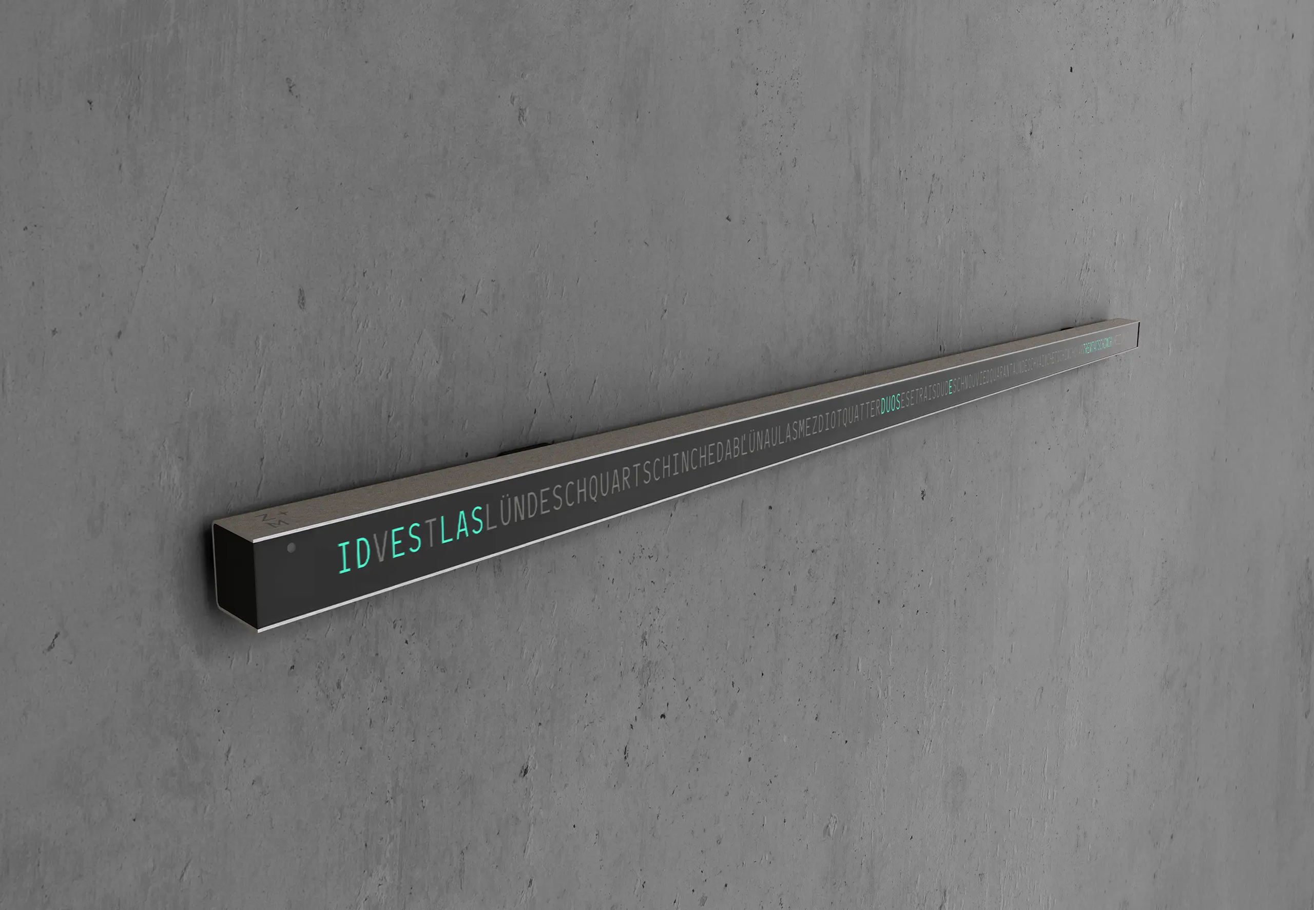 ZEITMETER Wortuhr Vallader