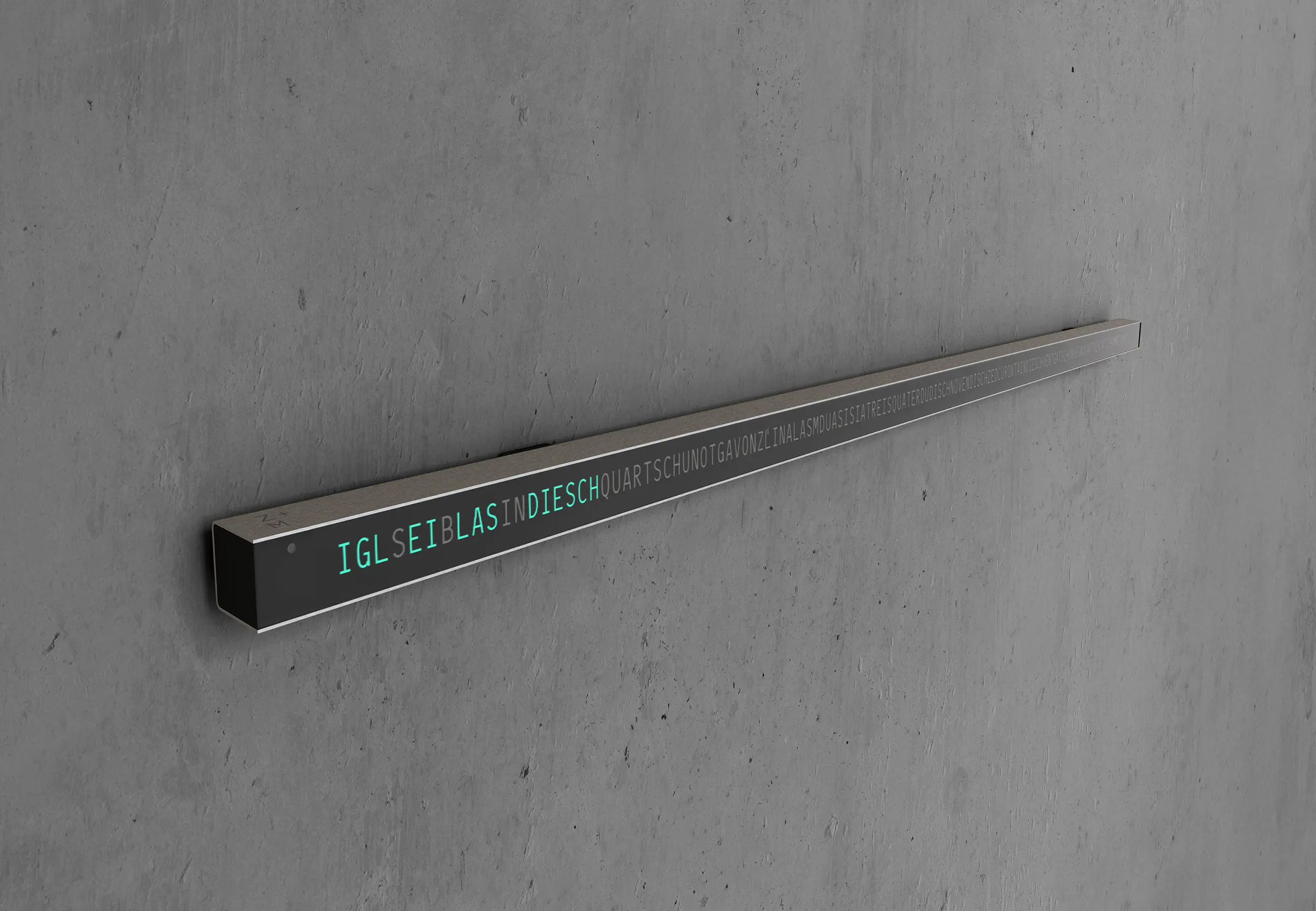 ZEITMETER Wortuhr Sursilvan