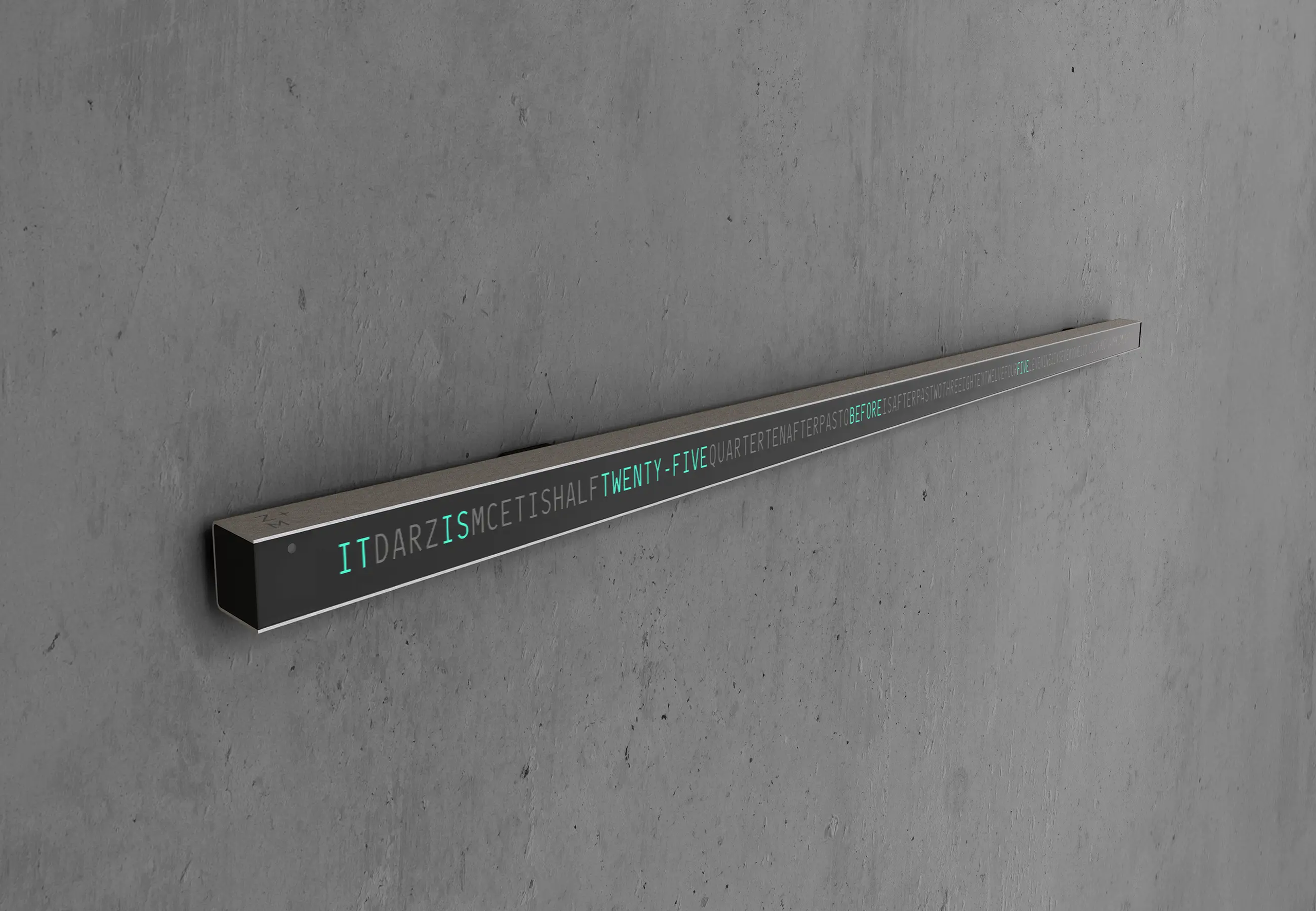 ZEITMETER english Time in words