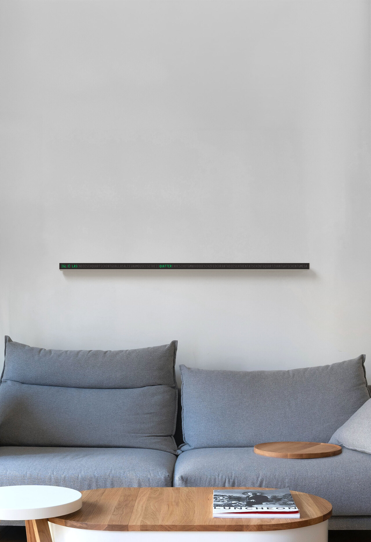 ZEITMETER Wortuhr Rumantsch Surmiran ZEITMETER Wortuhr Rumantsch Surmiran